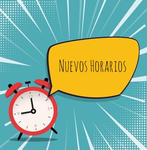 Nuevos horarios